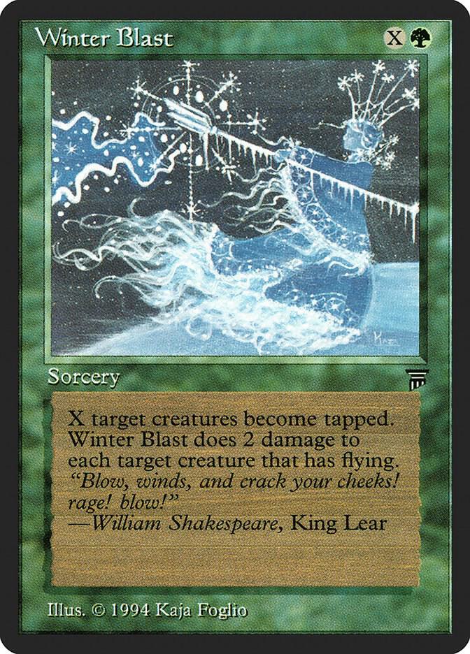 Winter Blast card from Legends