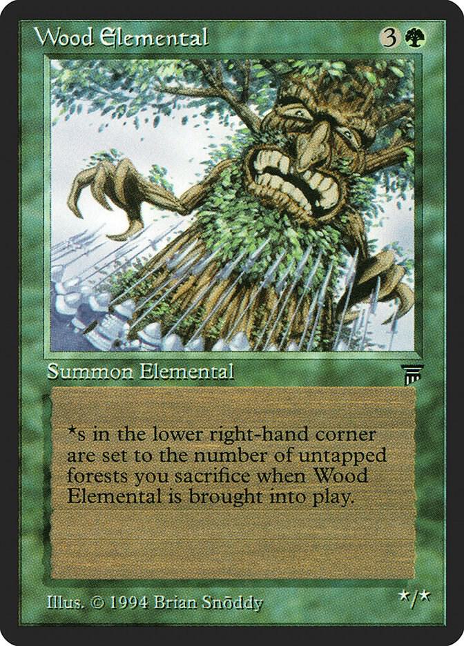 Wood Elemental card from Legends