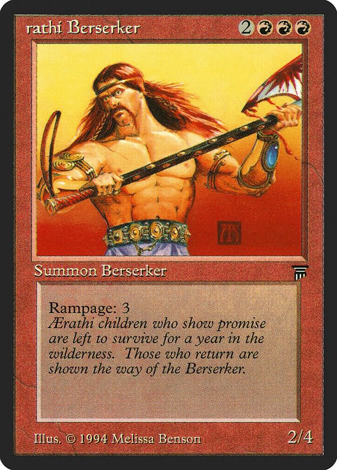 Aerathi Berserker card from Legends