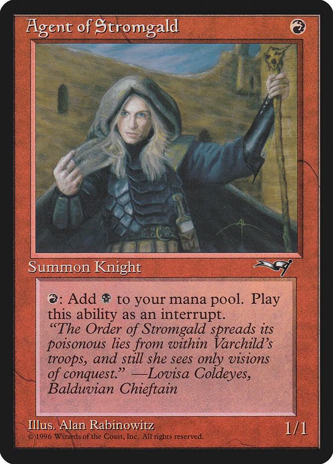Agent of Stromgald (Woman Holding Staff) 95 card from Alliances