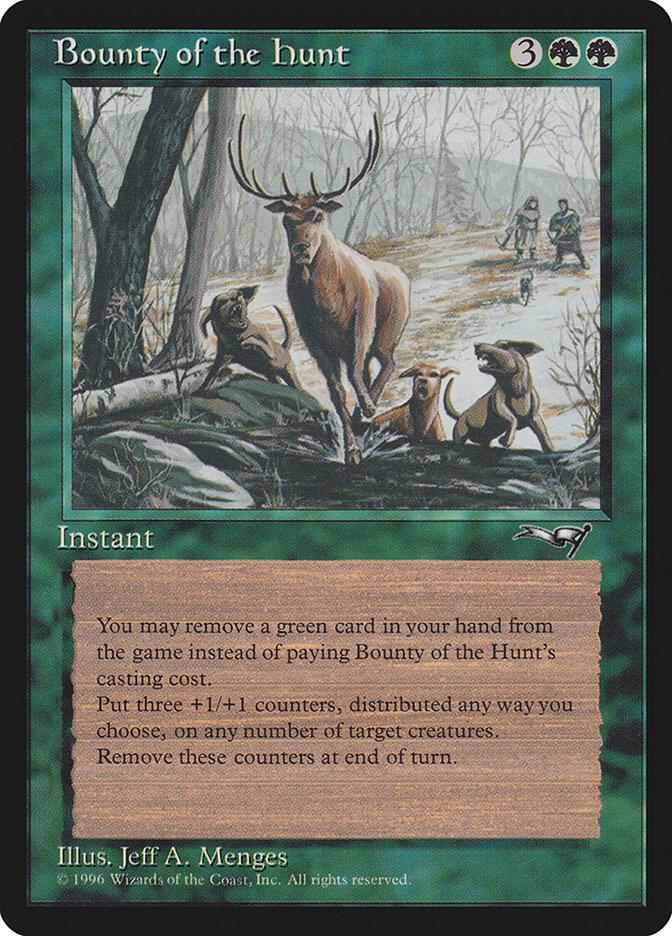 Bounty of the Hunt card from Alliances