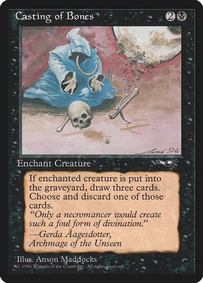 Casting of Bones (Hooded Figure) 3 card from Alliances