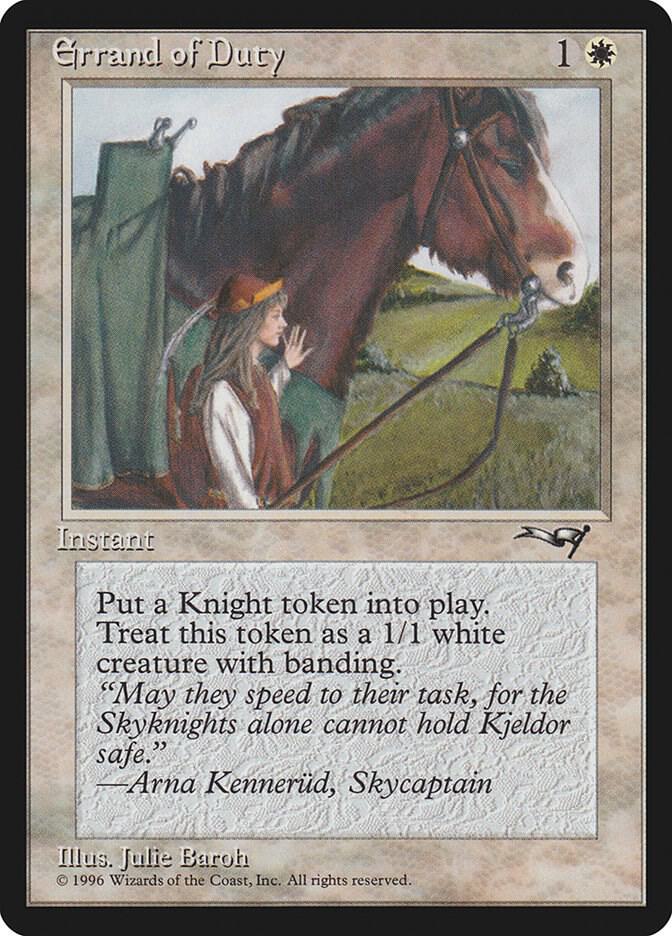 Errand of Duty 128 card from Alliances