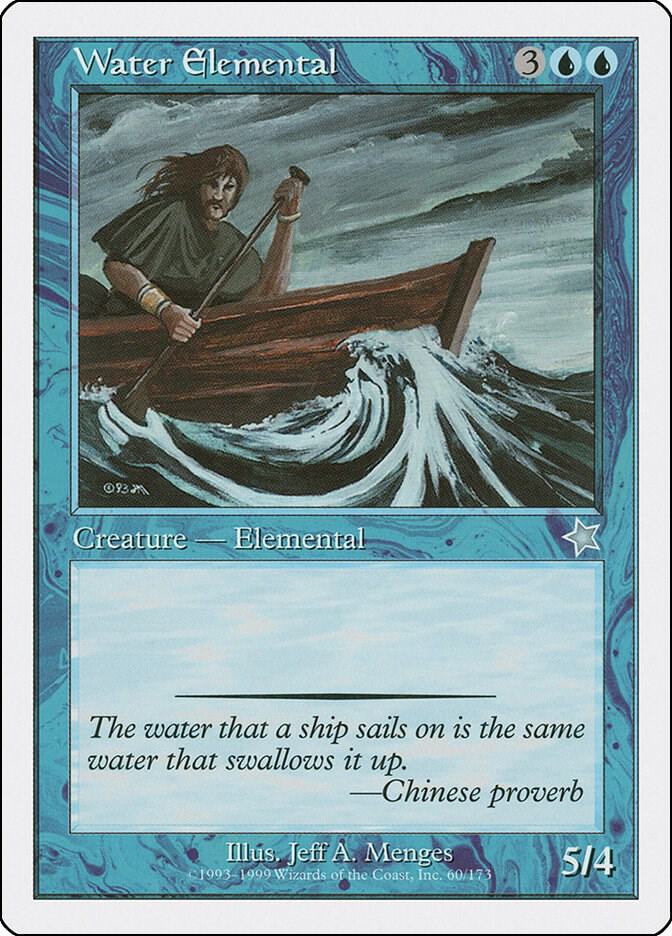 Water Elemental 60 card from Starter 1999