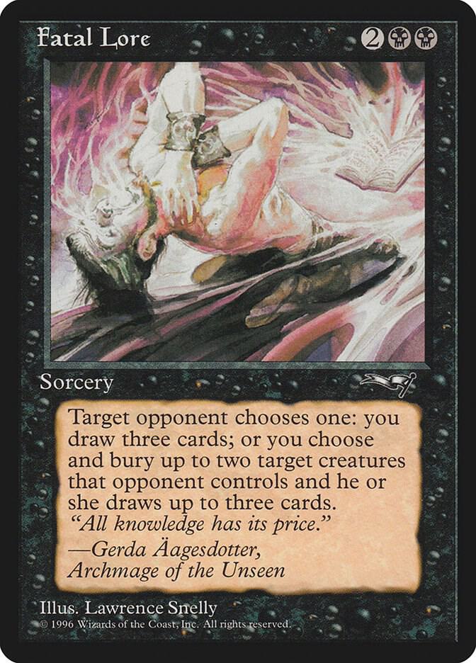 Fatal Lore card from Alliances