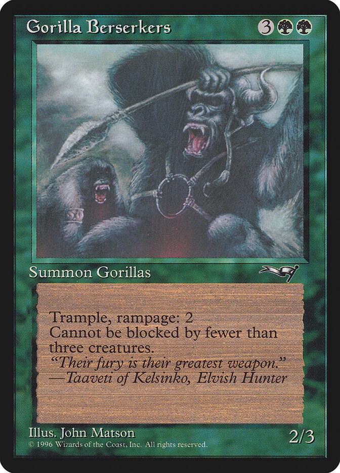 Gorilla Berserkers 76 card from Alliances