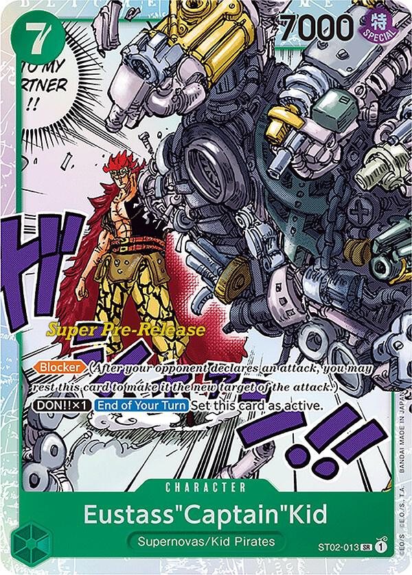 Eustass"Captain"Kid ST02-013 card from Super Pre-Release Starter Deck 2: Worst Generation