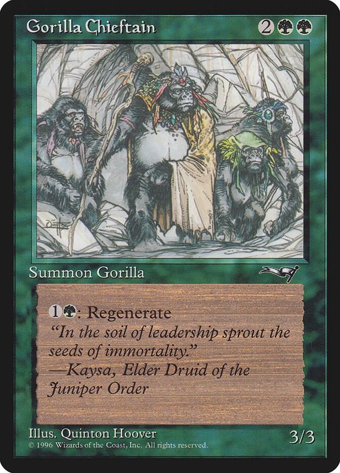 Gorilla Chieftain (4 Gorillas) 78 card from Alliances