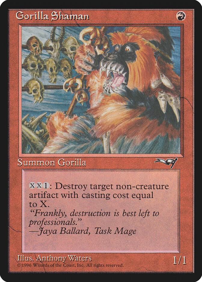 Gorilla Shaman 107 card from Alliances