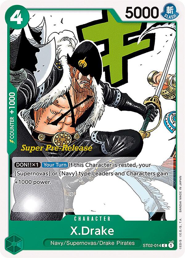 X.Drake ST02-014 card from Super Pre-Release Starter Deck 2: Worst Generation