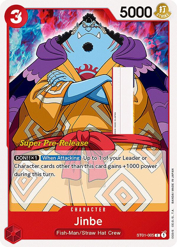 Jinbe ST01-005 card from Super Pre-Release Starter Deck 1: Straw Hat Crew