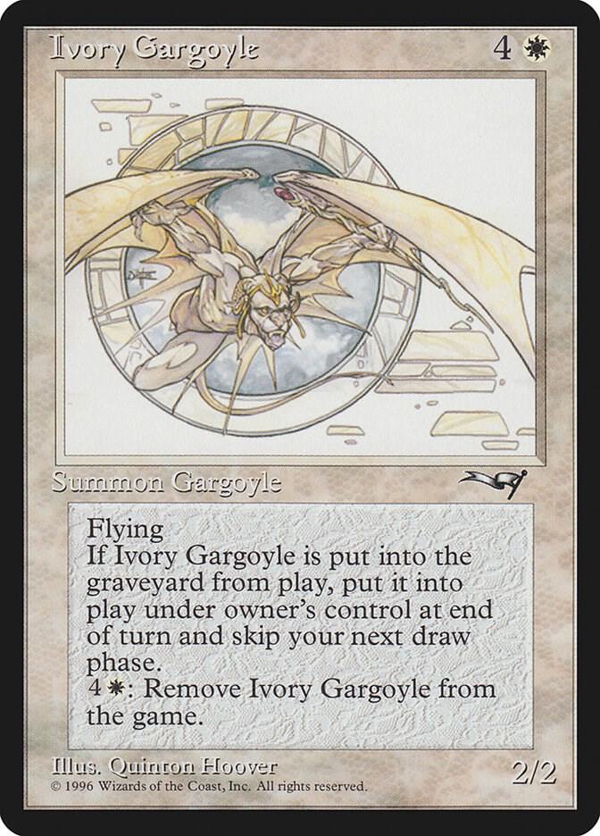 Ivory Gargoyle card from Alliances