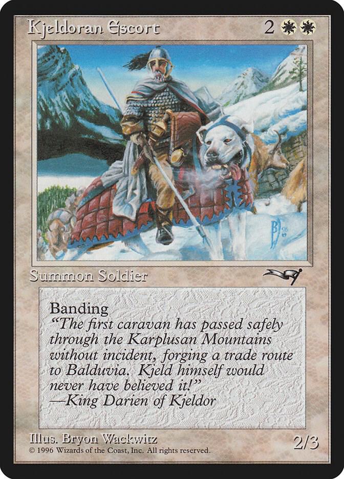 Kjeldoran Escort 134 card from Alliances