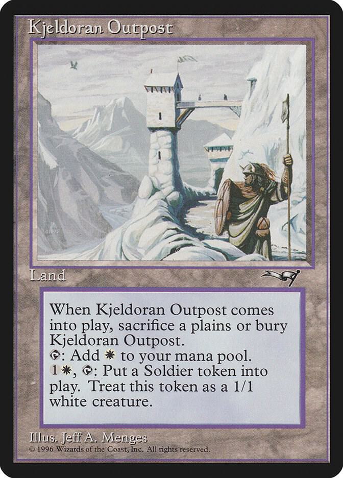 Kjeldoran Outpost 184 card from Alliances
