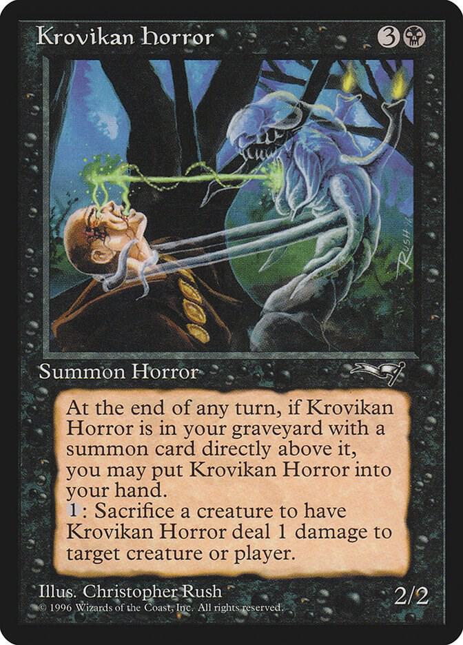 Krovikan Horror 15 card from Alliances