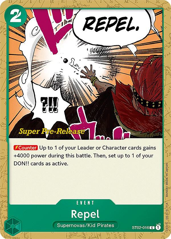 Repel ST02-016 card from Super Pre-Release Starter Deck 2: Worst Generation
