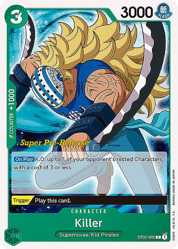Killer ST02-005 card from Super Pre-Release Starter Deck 2: Worst Generation