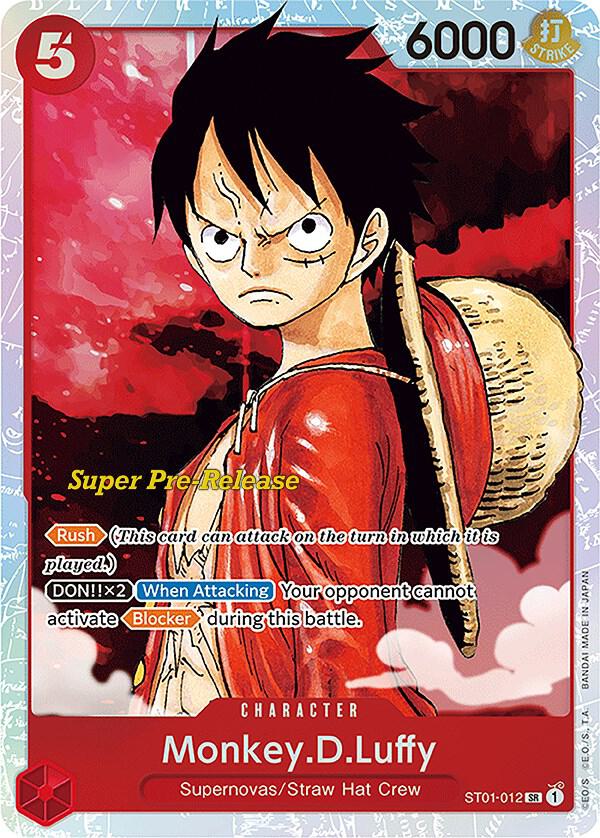 Monkey.D.Luffy ST01-012 card from Super Pre-Release Starter Deck 1: Straw Hat Crew