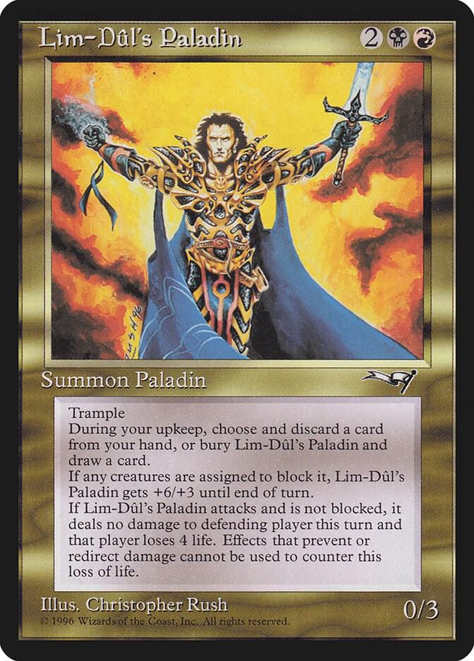 Lim-Dul's Paladin card from Alliances