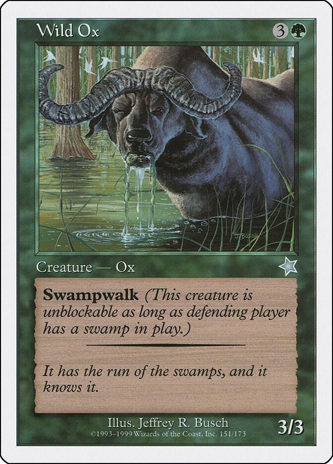 Wild Ox 151 card from Starter 1999