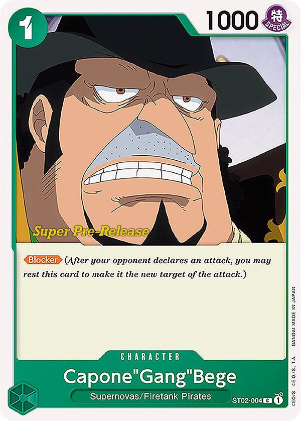 Capone"Gang"Bege ST02-004 card from Super Pre-Release Starter Deck 2: Worst Generation