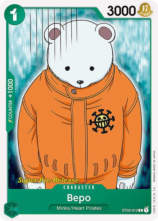 Bepo ST02-012 card from Super Pre-Release Starter Deck 2: Worst Generation