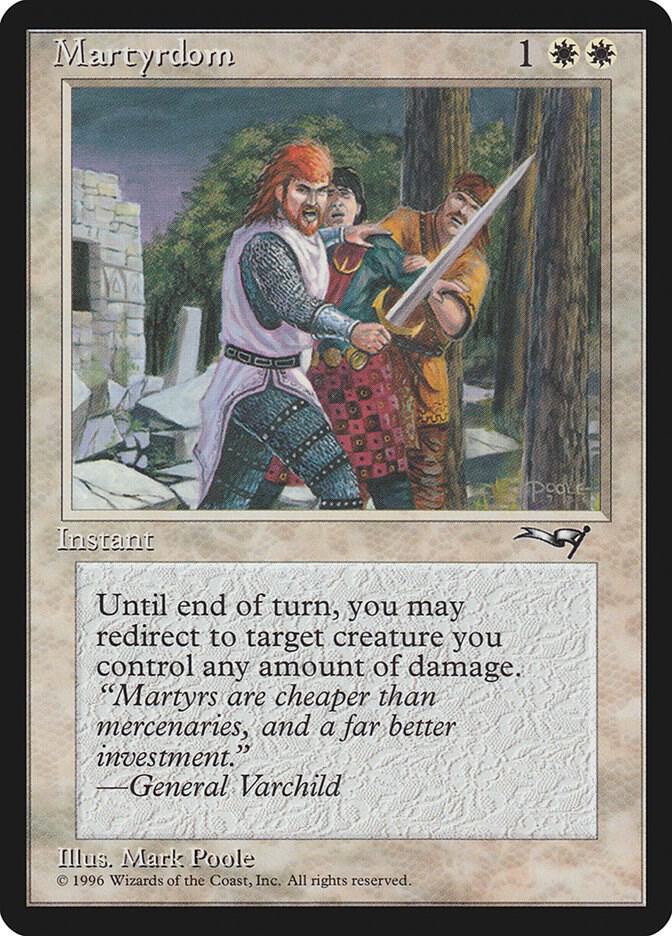 Martyrdom 139 card from Alliances
