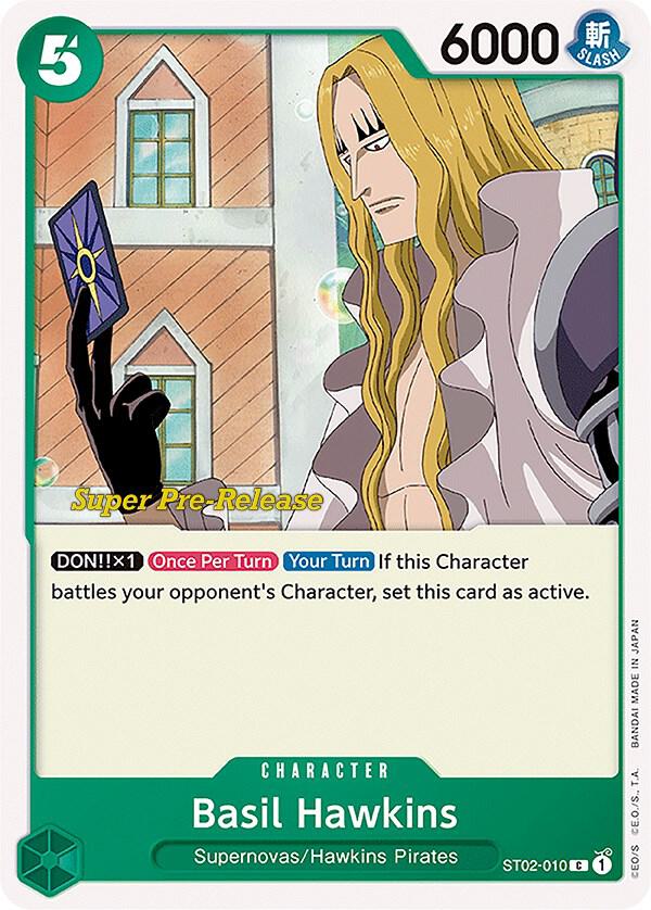 Basil Hawkins ST02-010 card from Super Pre-Release Starter Deck 2: Worst Generation