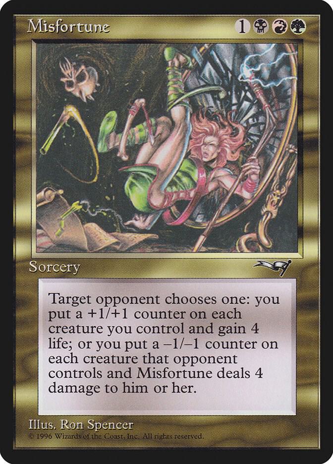 Misfortune card from Alliances