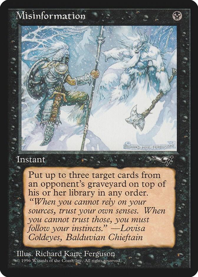 Misinformation card from Alliances