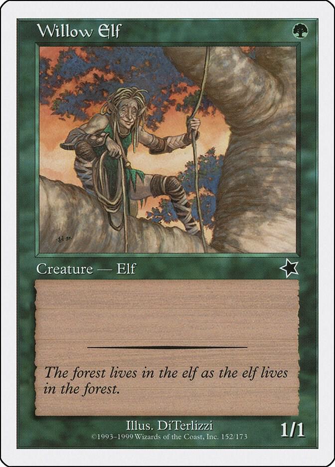 Willow Elf 152 card from Starter 1999