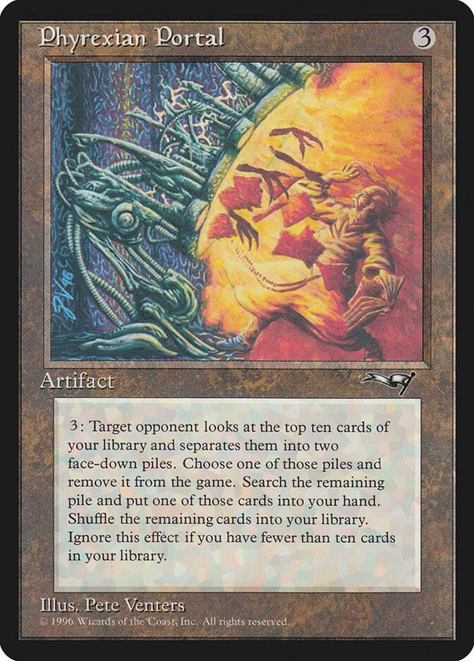 Phyrexian Portal card from Alliances
