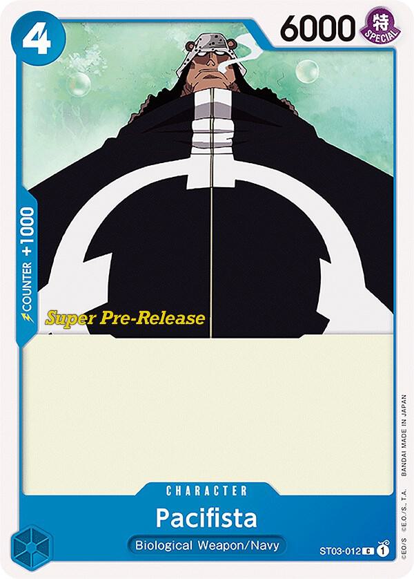 Pacifista ST03-012 card from Super Pre-Release Starter Deck 3: The Seven Warlords of the Sea
