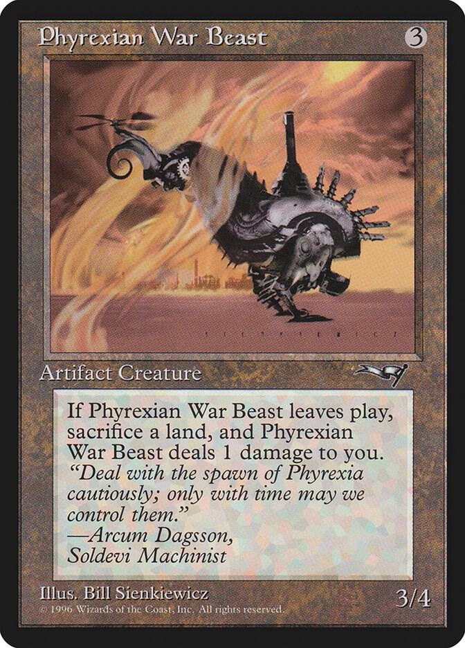 Phyrexian War Beast 170 card from Alliances