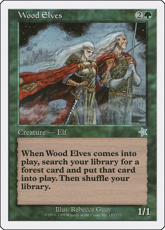 Wood Elves 153 card from Starter 1999