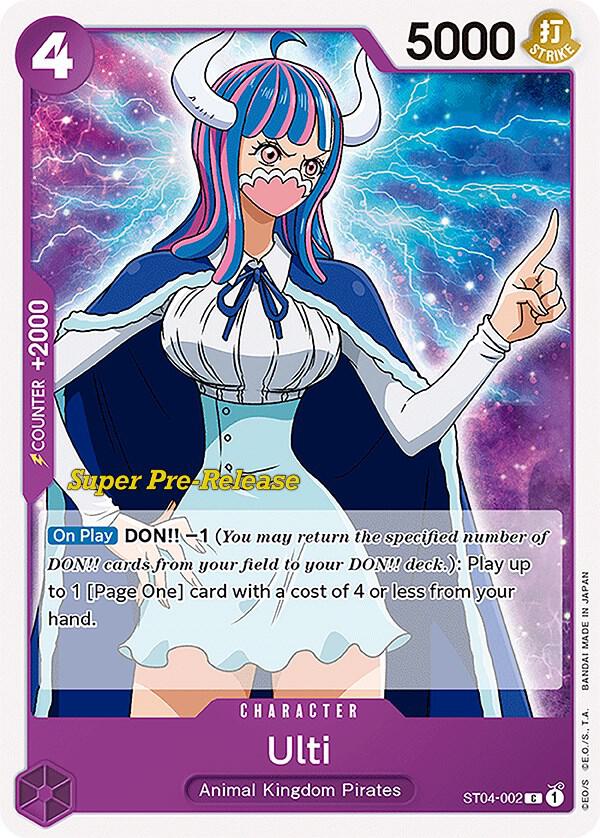 Ulti ST04-002 card from Super Pre-Release Starter Deck 4: Animal Kingdom Pirates