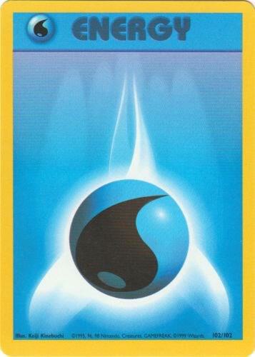 Water Energy 102/102 card from Base Set