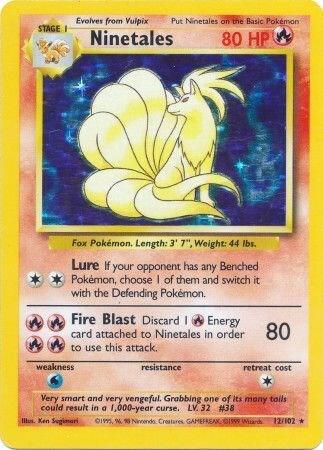 Ninetales 012/102 card from Base Set