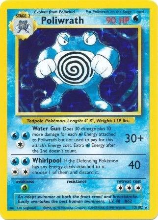 Poliwrath 013/102 card from Base Set