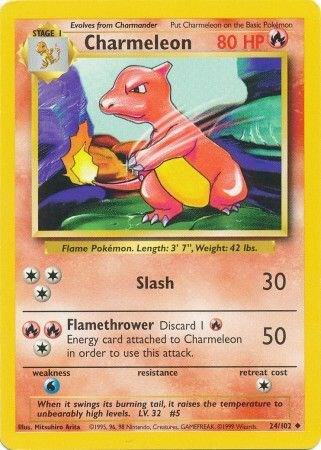 Charmeleon 024/102 card from Base Set