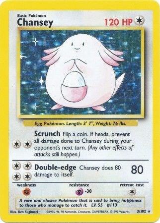 Chansey 003/102 card from Base Set
