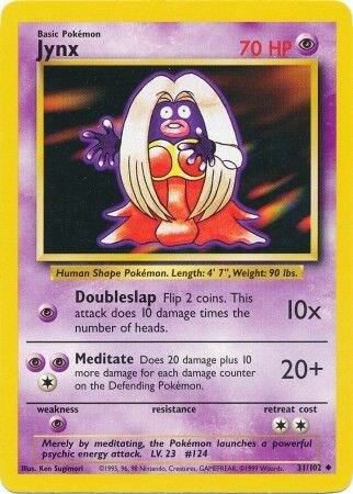 Jynx 031/102 card from Base Set