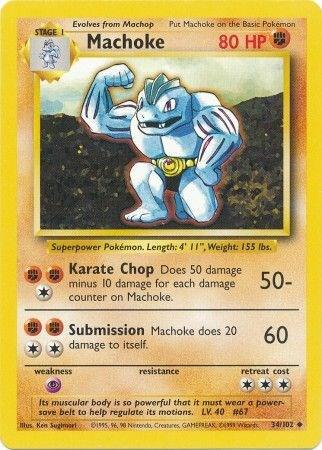 Machoke 034/102 card from Base Set