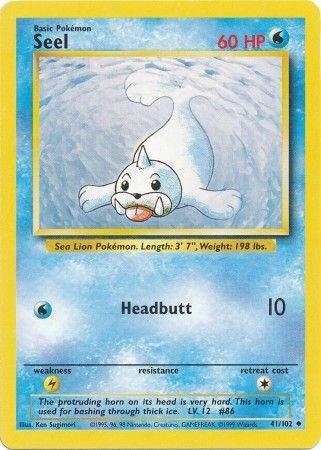 Seel 041/102 card from Base Set