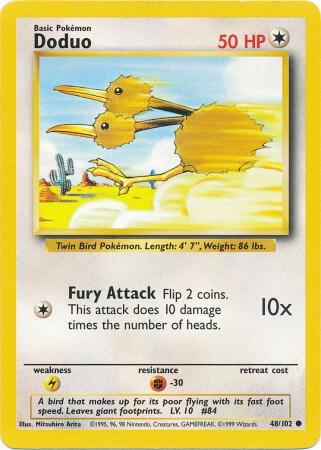 Doduo 048/102 card from Base Set