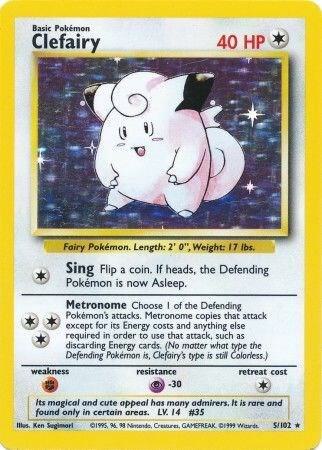 Clefairy 005/102 card from Base Set