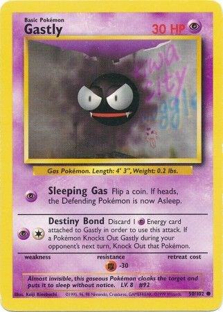 Gastly 050/102 card from Base Set