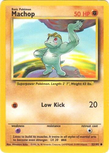 Machop 052/102 card from Base Set
