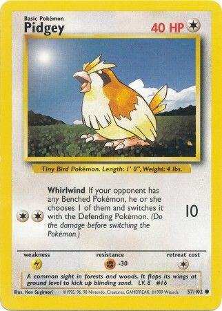 Pidgey 057/102 card from Base Set