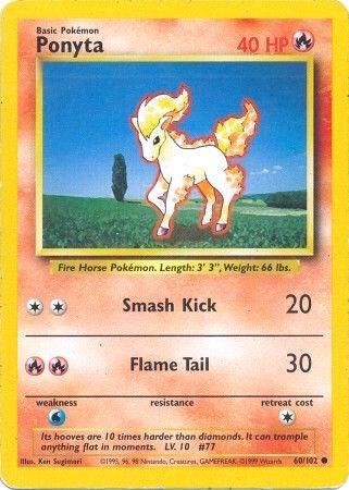 Ponyta 060/102 card from Base Set